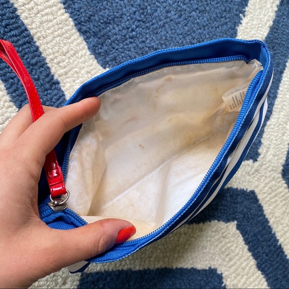 πΊπΈ ORIFLAME 2-in-1 BLUE WHITE RED STRIPE OVERSIZED BEACH BAG + COSMETIC β¦ - Picture 12 of 16